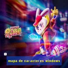 mapa de caracteres windows