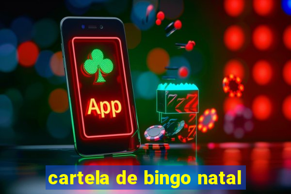 cartela de bingo natal