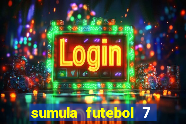 sumula futebol 7 society excel