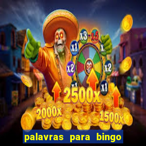 palavras para bingo cha de bebe